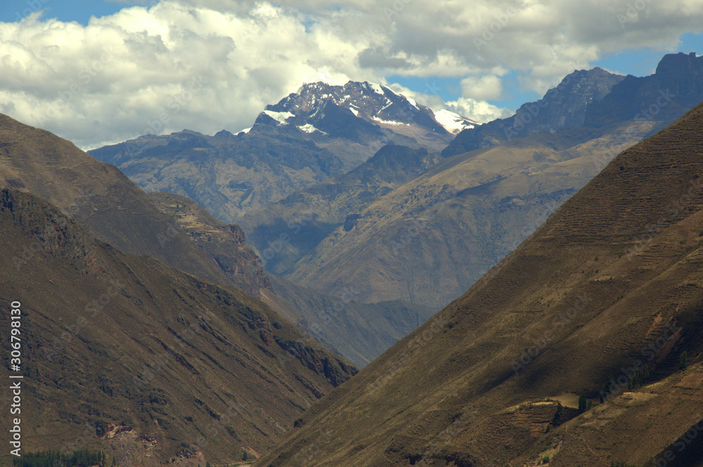 landscape in the andes mountains