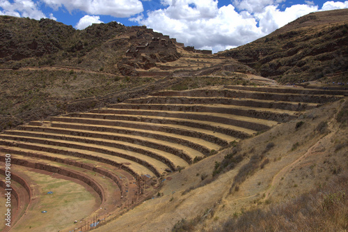 Terraced inca fields Peru