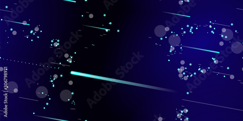 Fast Effect. Motion Neon. Seamless Pattern. Glitch