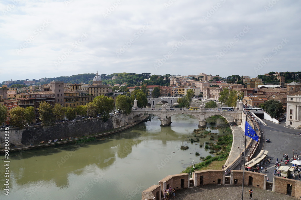 Fototapeta premium the landscape from Castle St.Angel in Vatican
