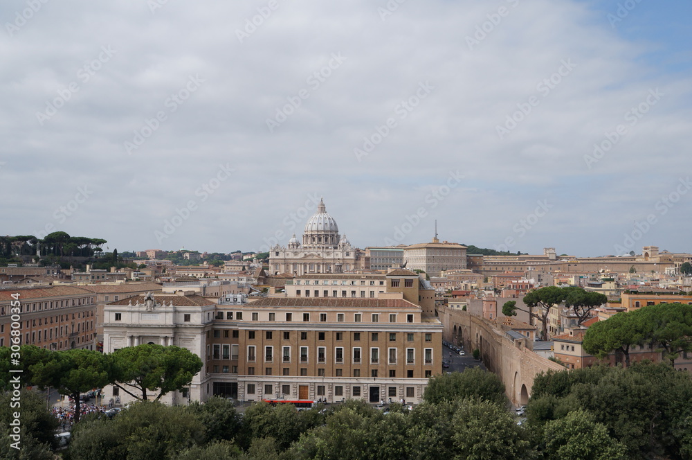 the landscape from Castle St.Angel in Vatican