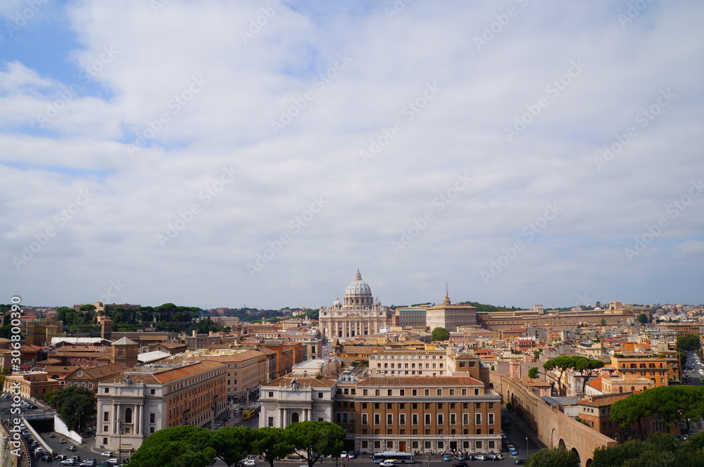 the landscape from Castle St.Angel in Vatican