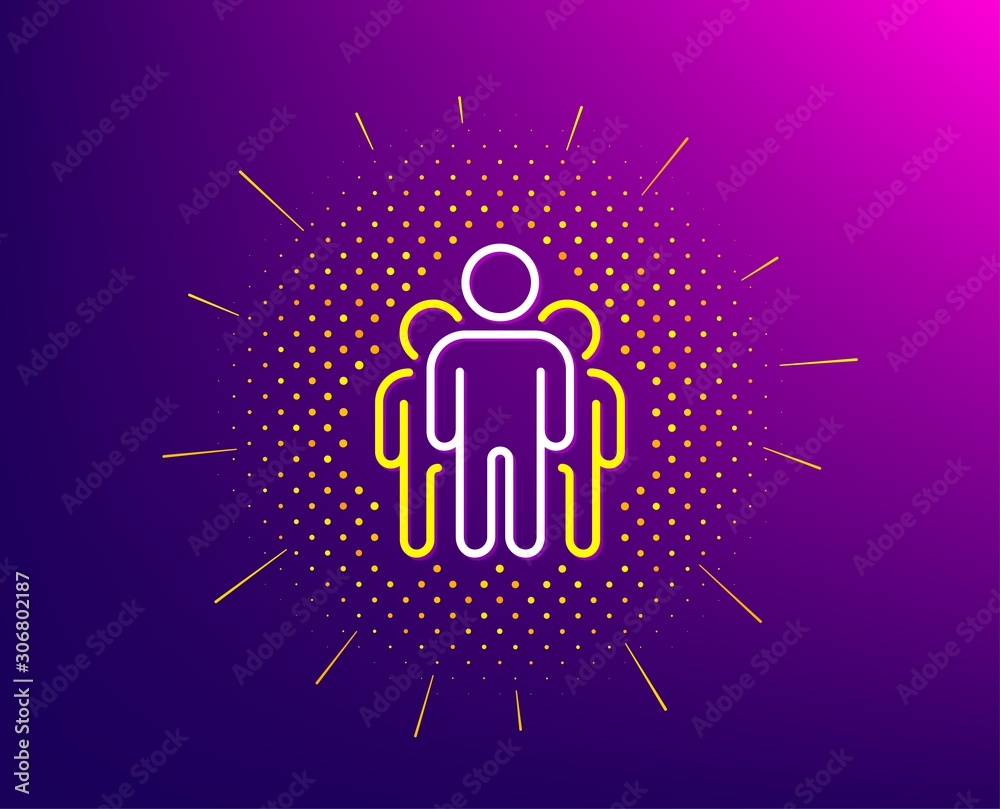 Group line icon Group line icon