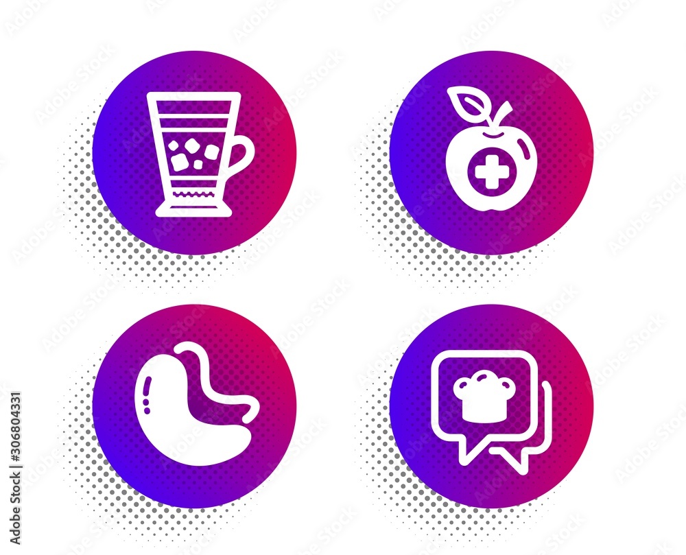 Cashew nut, Medical food and Frappe icons simple set. Halftone dots button. Cooking hat sign. Vegetarian food, Apple, Cold drink. Chef. Food and drink set. Classic flat cashew nut icon. Vector Cashew nut, Medical food and Frappe icons simple set. Halftone dots button. Cooking hat sign. Vegetarian food, Apple, Cold drink. Chef. Food and drink set. Classic flat cashew nut icon. Vector