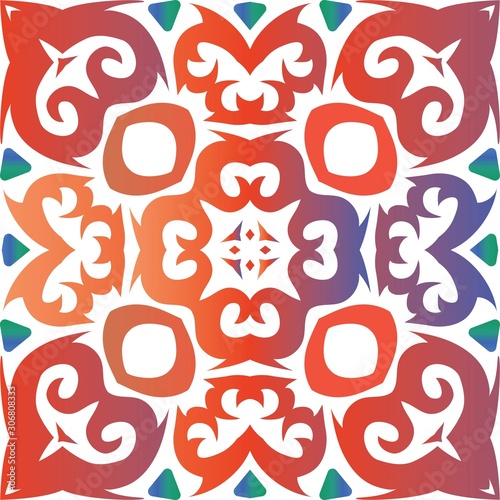 Antique talavera tiles patchwork.
