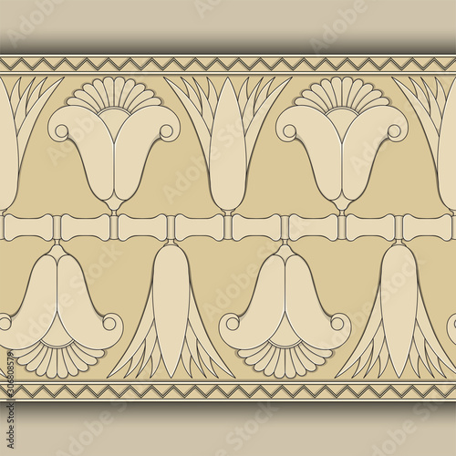 egyptian symbol ornamental  composition architecture