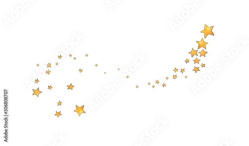 Collection of stars style sketch cartoon watercolor.