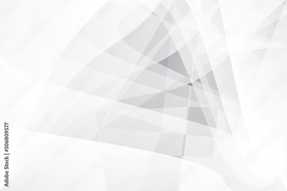 Fototapeta premium Abstract geometric white and gray color background. Vector, illustration. 