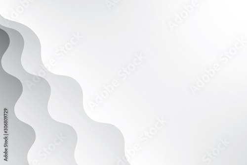 Abstract geometric white and gray color background. Vector, illustration. 