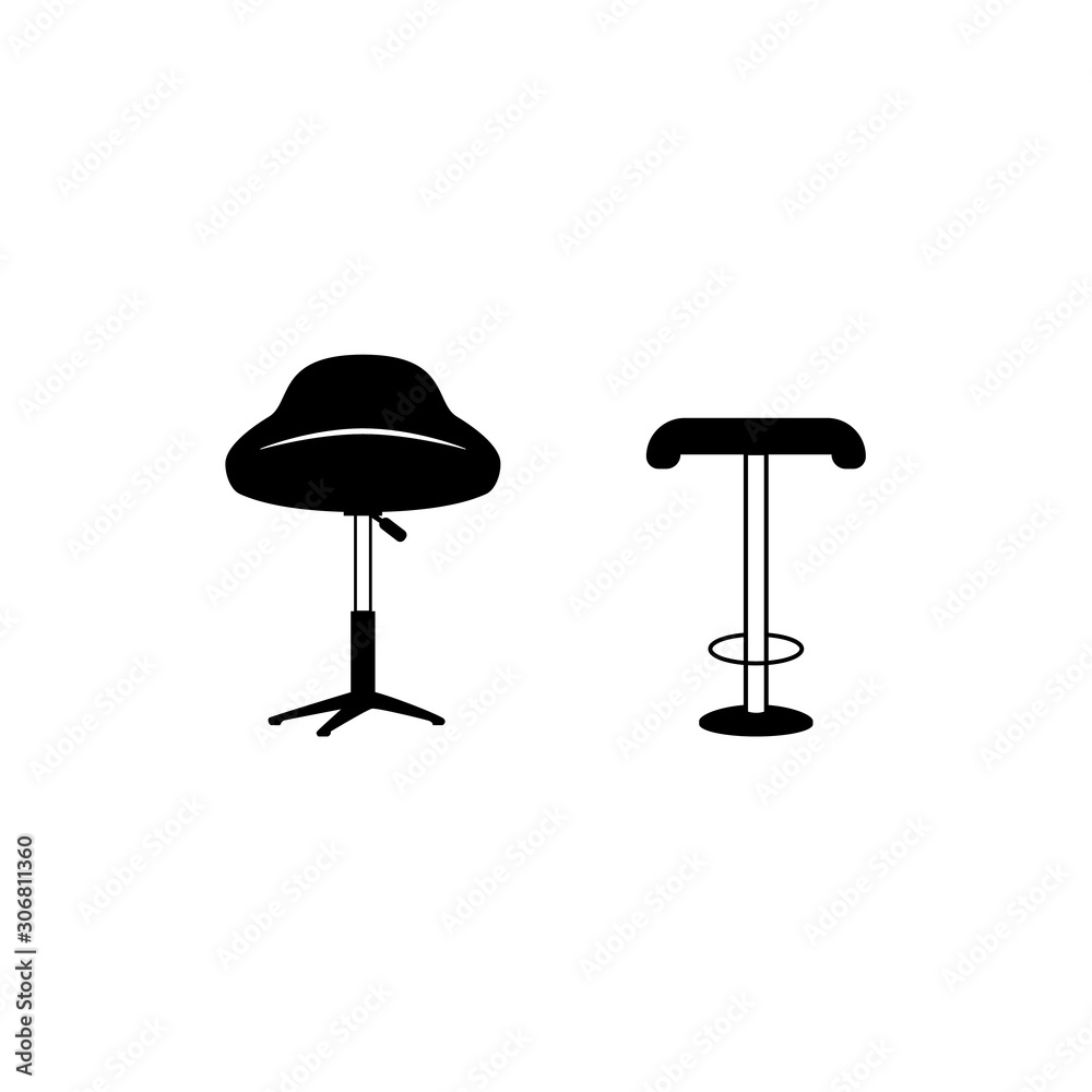 Cafe stool vector design concept Cafe stool vector design concept