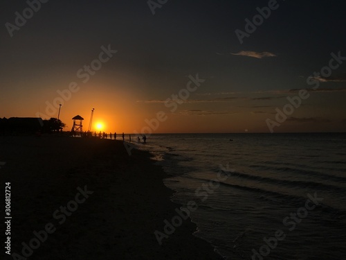 sunset at the sea
