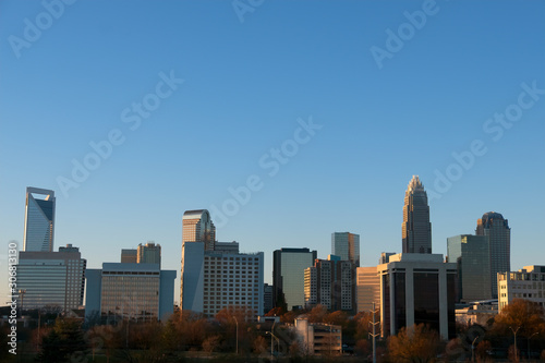 Skyline of Charlotte  NC