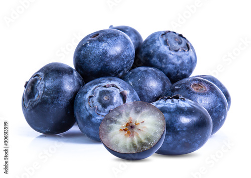 blueberry ,blueberries fruit isolated on white background