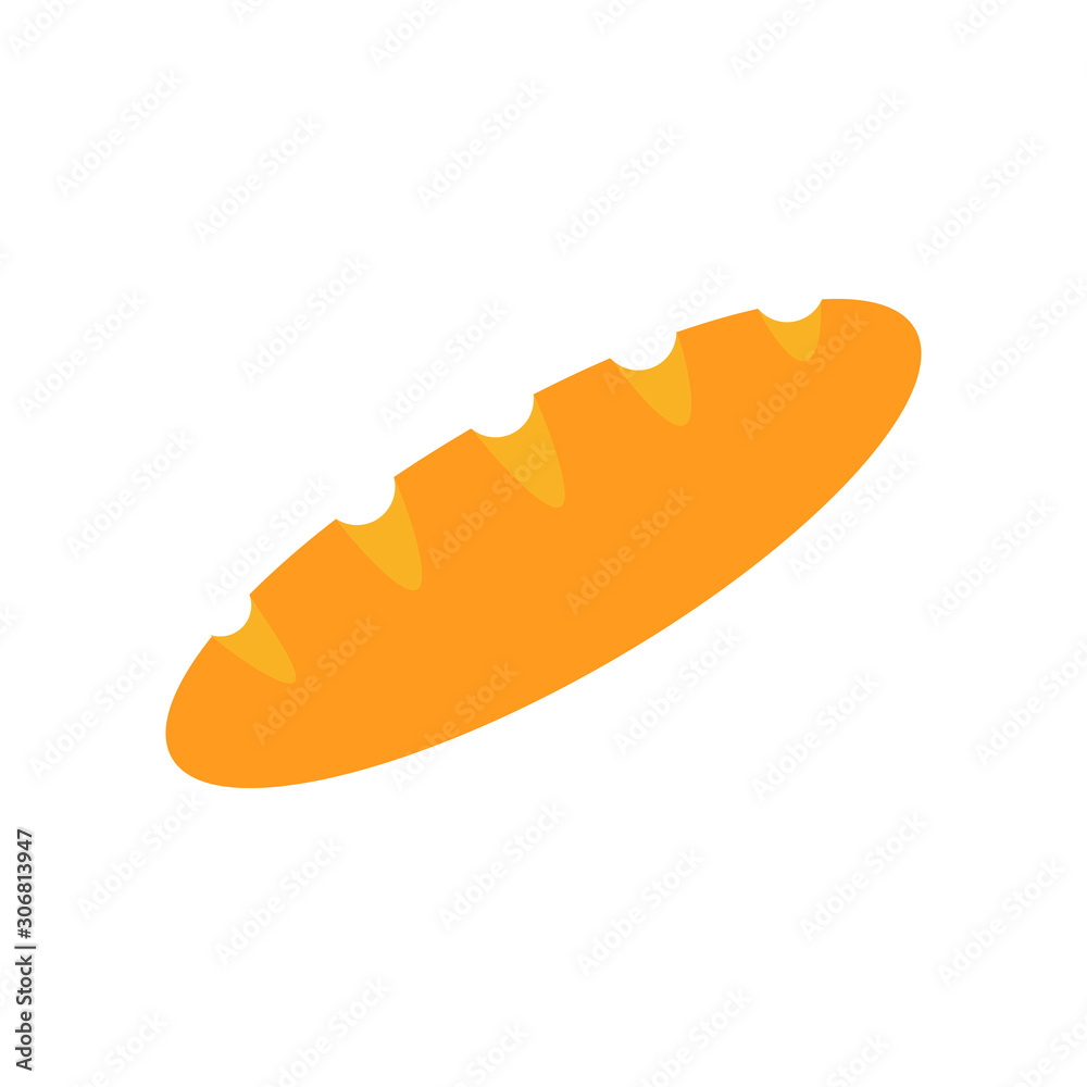 Bread icon flat design style. vector illustration Bread icon flat design style. vector illustration