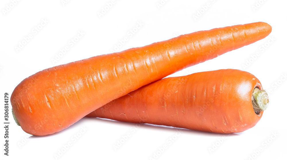 Fresh carrot isolated on white background Fresh carrot isolated on white background