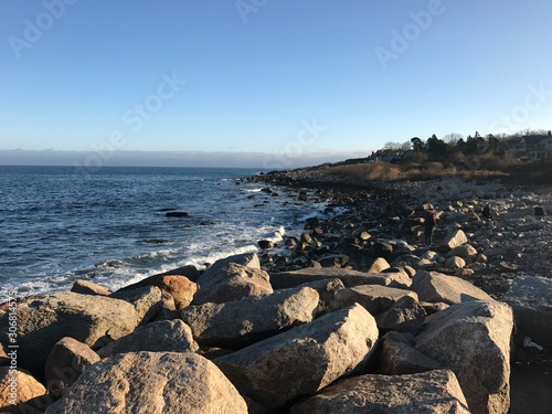 rocks and sea