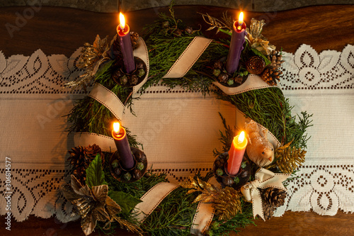 christmas advent wreath