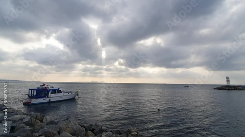 The beautiful sea landscape of Istanbul photo