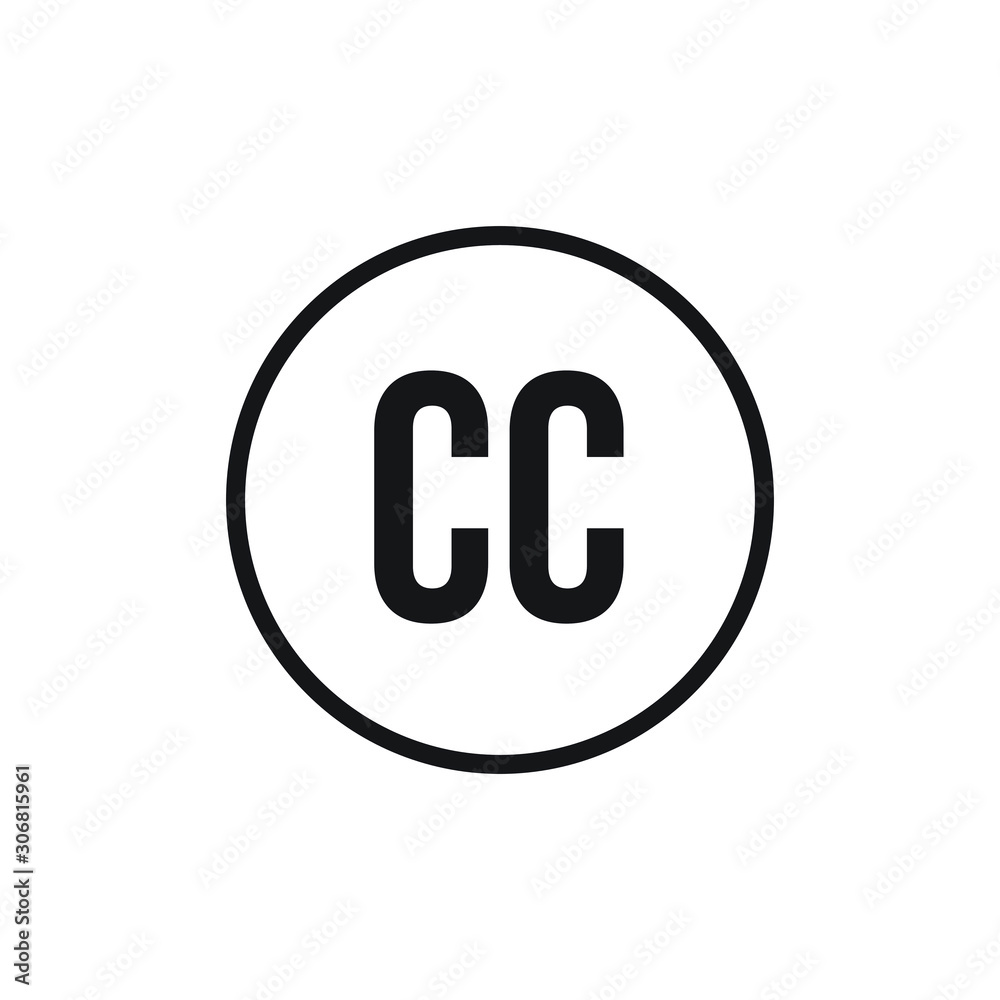 Closed captioning icon vector illustration. Closed captioning icon vector illustration.