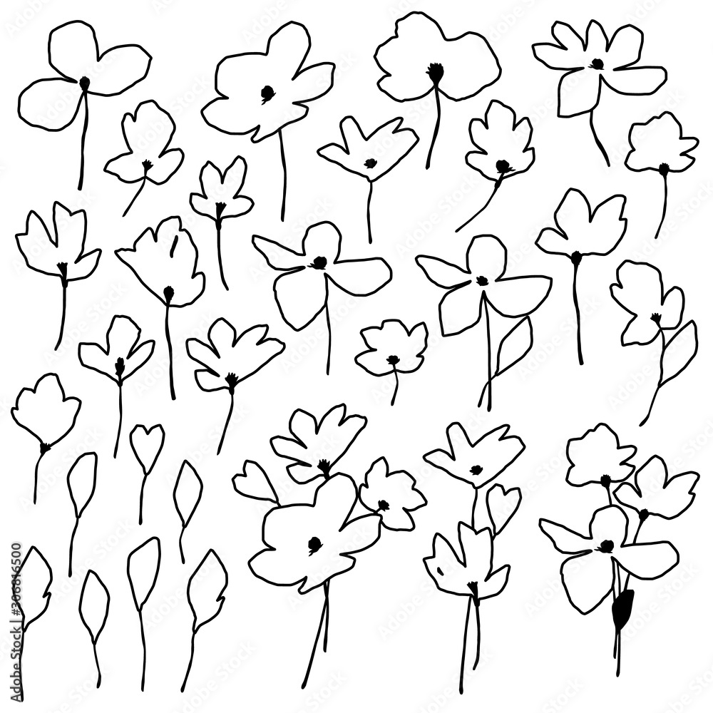 印象的で抽象的な花素材, 印象的で抽象的な花素材,