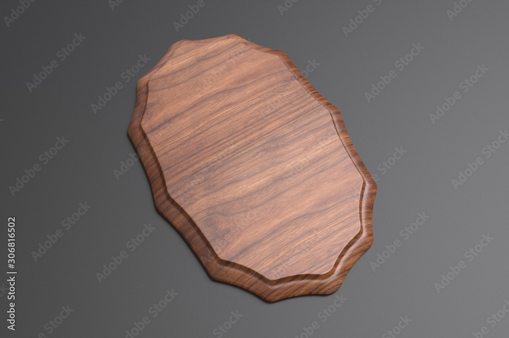 Blank Wood Plaque Template And Mock up. 3d render illustration. Blank Wood Plaque Template And Mock up. 3d render illustration.