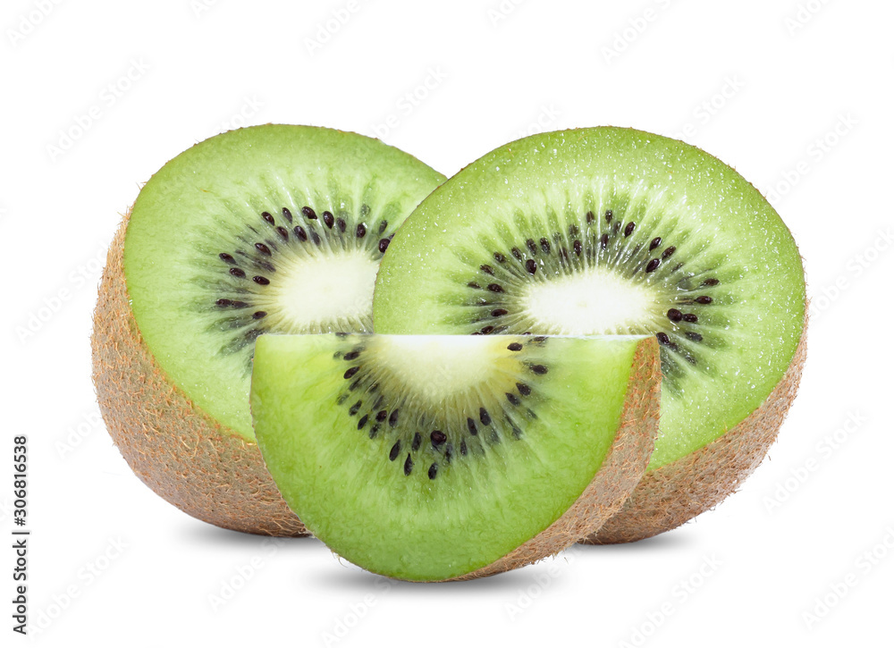 Kiwi fruit isolated on white background Kiwi fruit isolated on white background