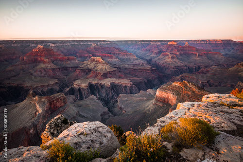 Sunset over the Grand Canyon National Park from Hopi Point photo