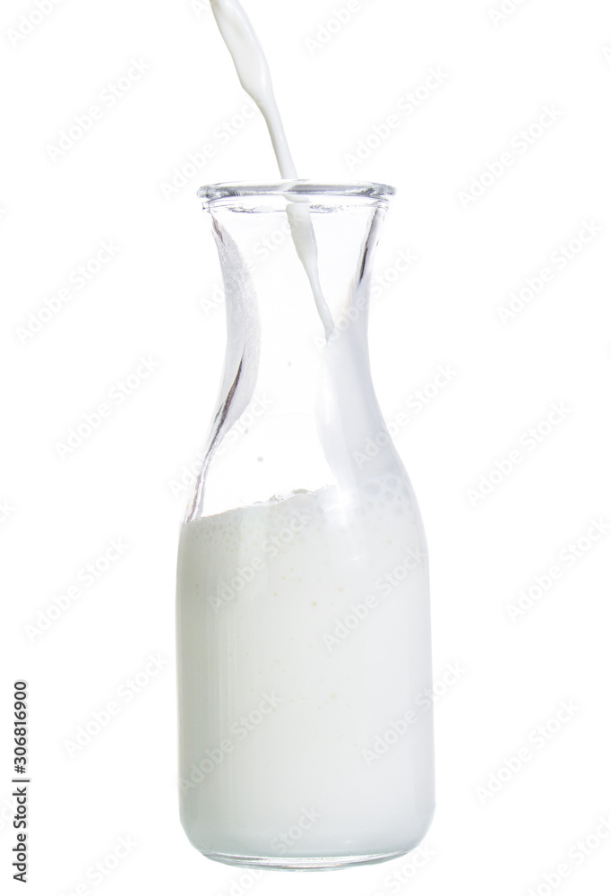 clipping path fresh milk isolated on white background clipping path fresh milk isolated on white background