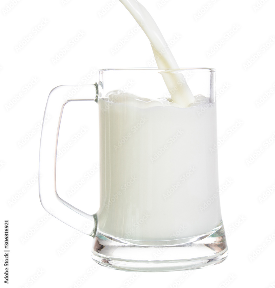 clipping path fresh milk isolated on white background clipping path fresh milk isolated on white background