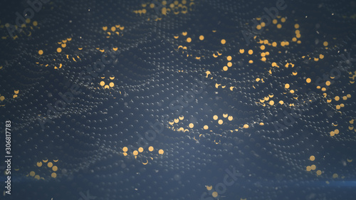 Network of glowing spheres ...