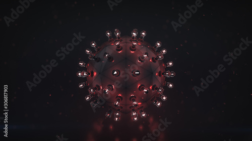 Round thing with red light ...