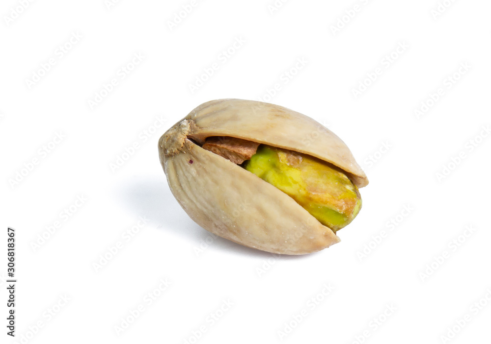 Pistachio nuts. Isolated on a white background Pistachio nuts. Isolated on a white background