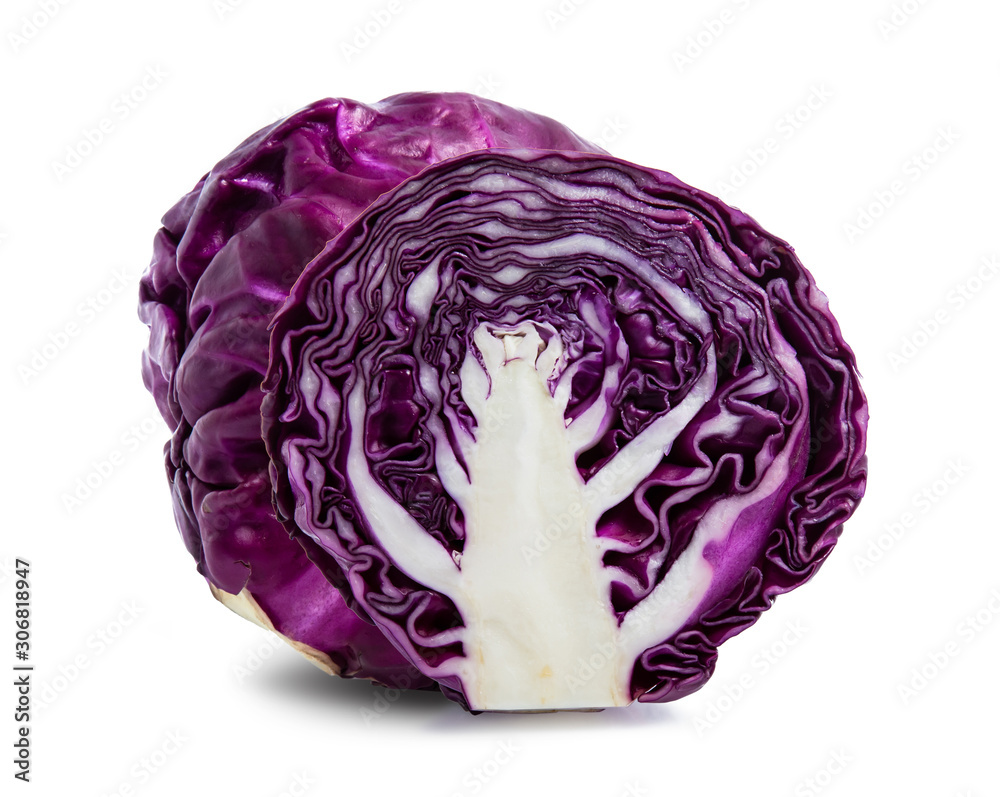 red cabbage vegetable isolated on white background red cabbage vegetable isolated on white background