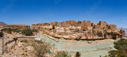 Bayt Baws, Abandoned ancient Jewish settlement dated back to over 1000BC near Sana'a, Yemen photo
