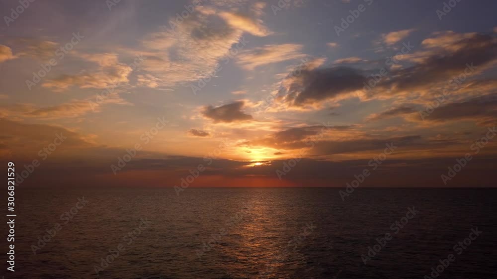 Timelapse of sunset over the ocean Timelapse of sunset over the ocean