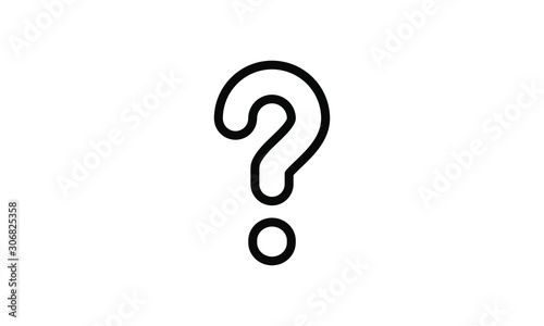 Question mark icon vector