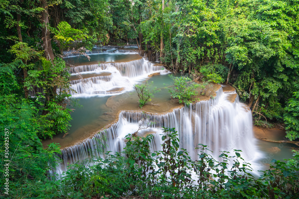 Huai Mae Kamin beautiful waterfalls