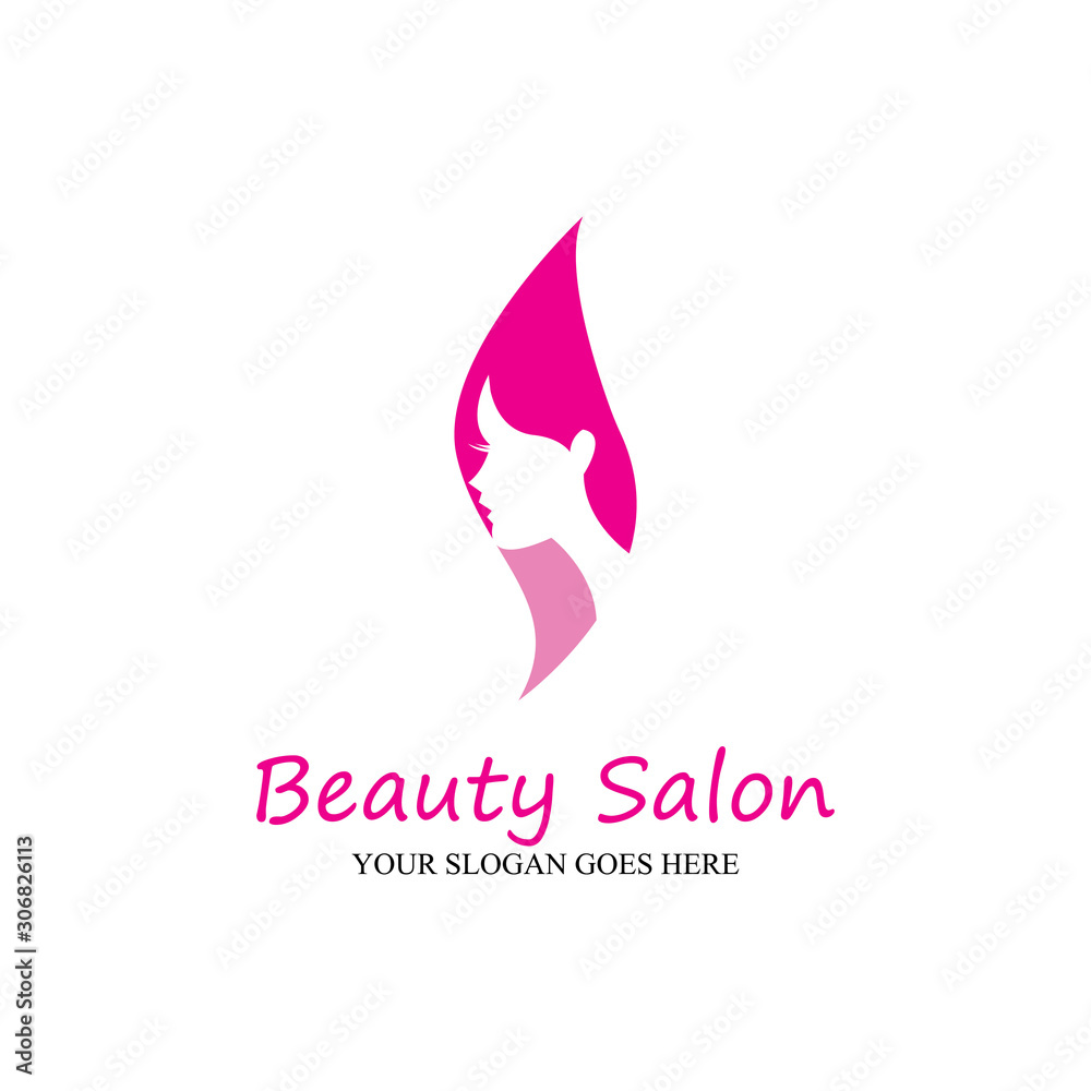 Beauty salon logo vector icon design template-vector Beauty salon logo vector icon design template-vector