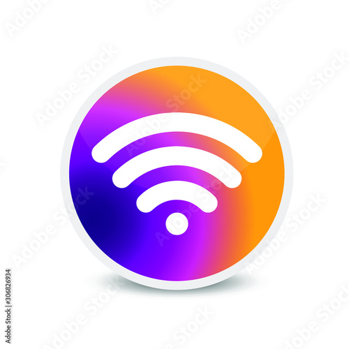 wifi icon vector logo art