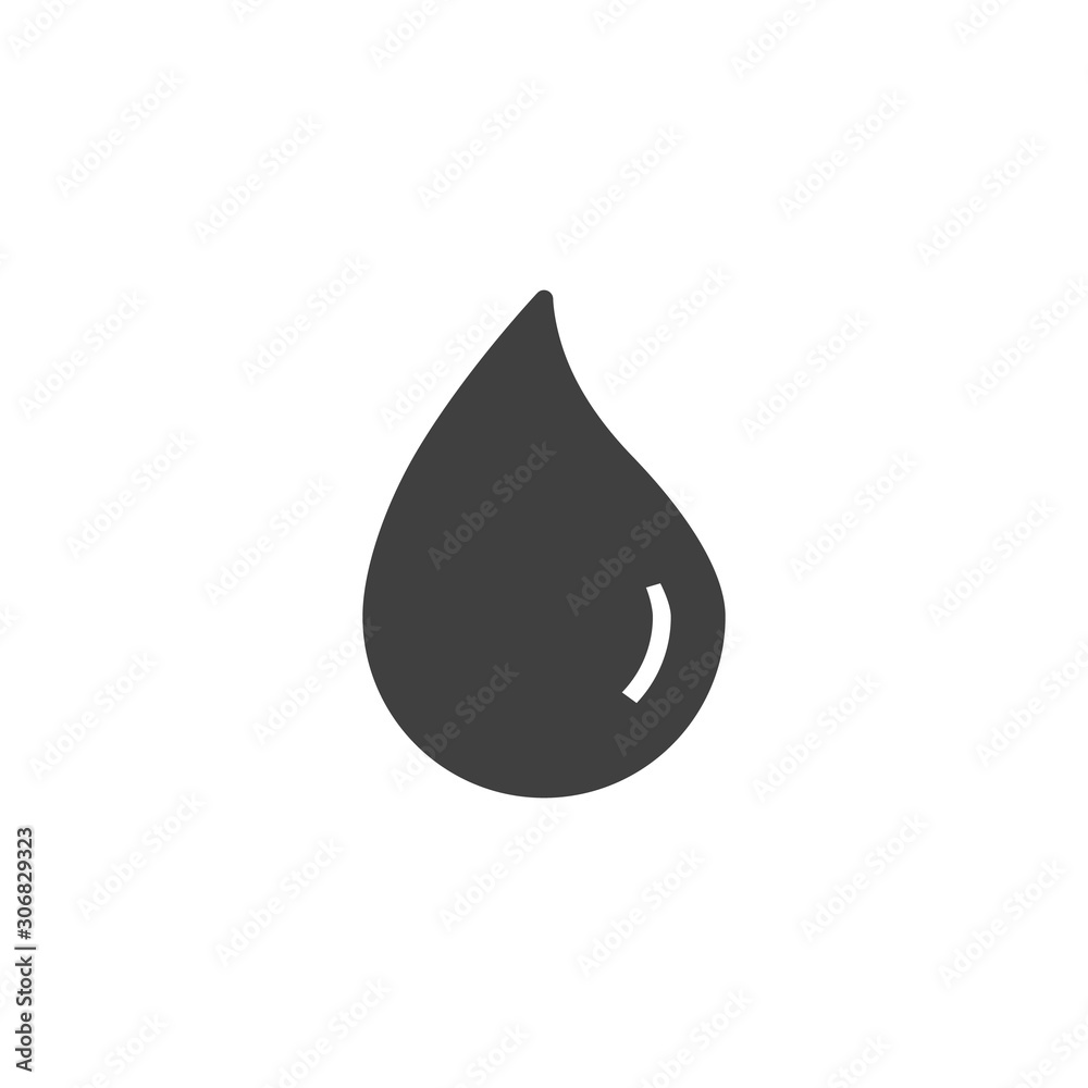 Water drop vector icon. Droplet filled flat sign for mobile concept and web design. Raindrop glyph icon. Symbol, logo illustration. Vector graphics Water drop vector icon. Droplet filled flat sign for mobile concept and web design. Raindrop glyph icon. Symbol, logo illustration. Vector graphics