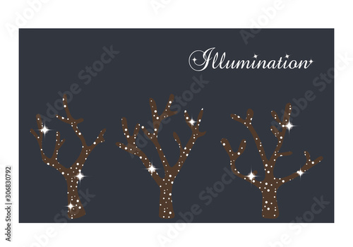 クリスマスのイルミネーション