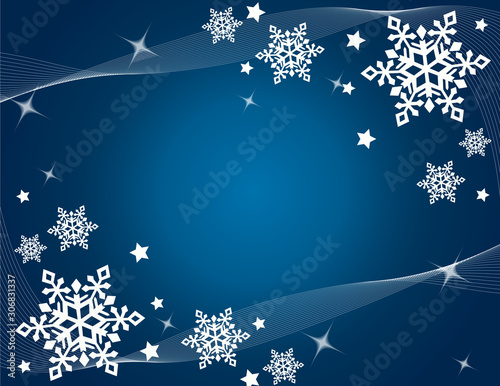 snowflakes vector illustration art 