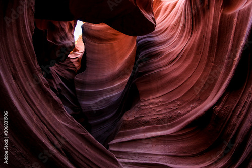 Amazing View to the Antelope Canyon Curves, Arizona, USA