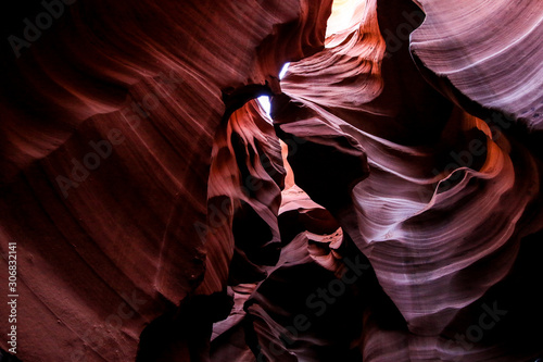 Amazing View to the Antelope Canyon Curves, Arizona, USA