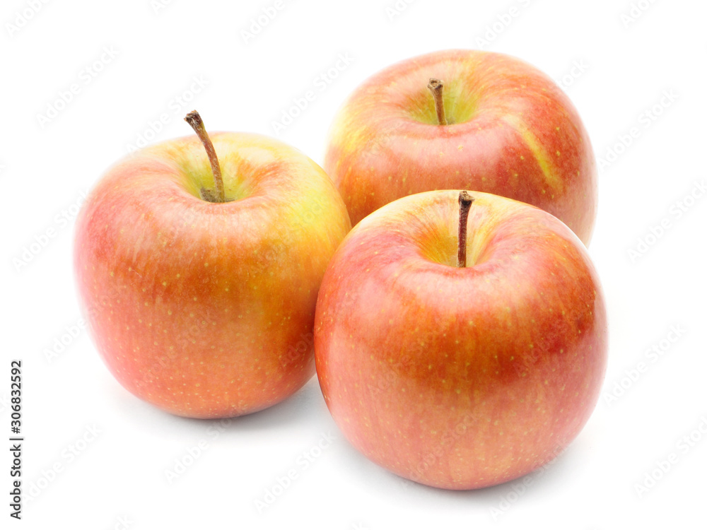 Ripe apples on a white background Ripe apples on a white background