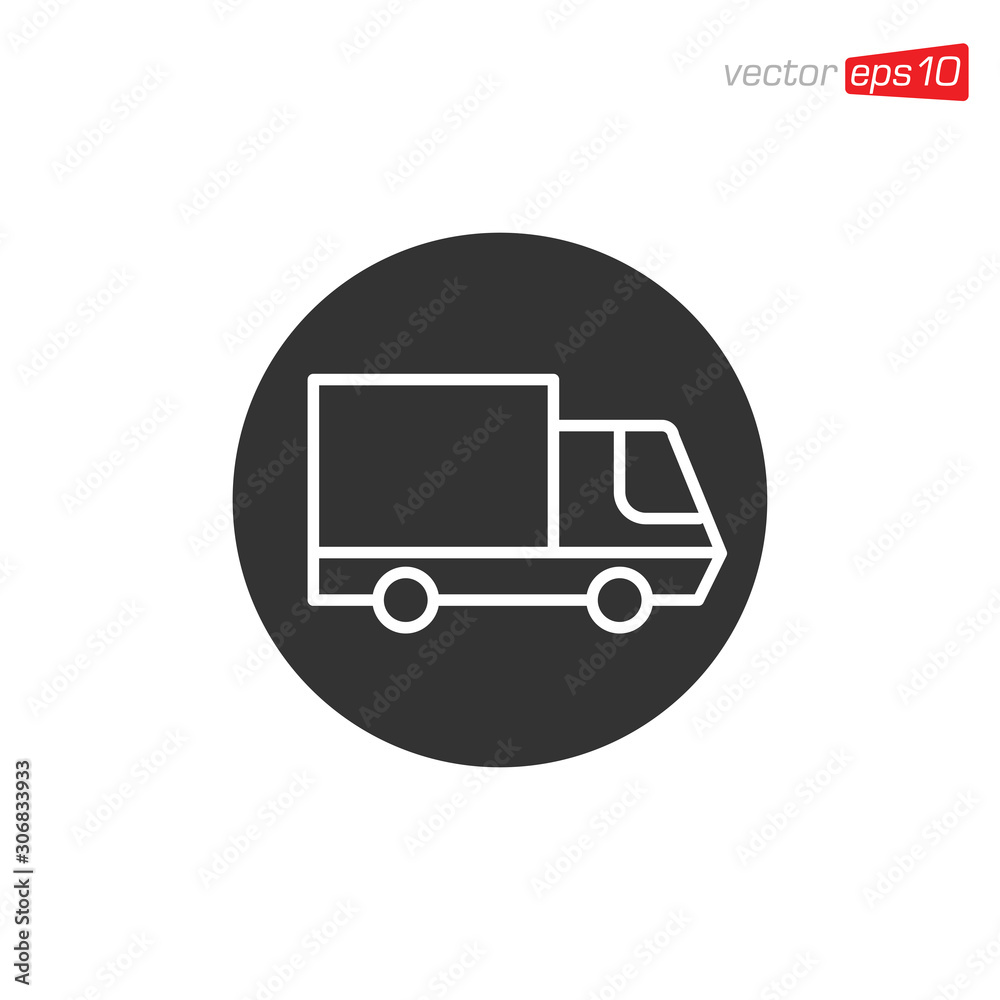 Truck Delivery Icon Design Illustration