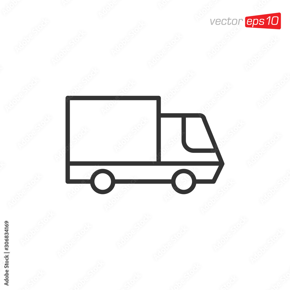 Truck Delivery Icon Design Illustration Truck Delivery Icon Design Illustration