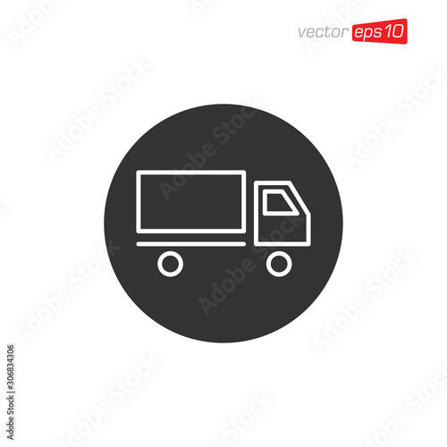 Truck Delivery Icon Design Illustration