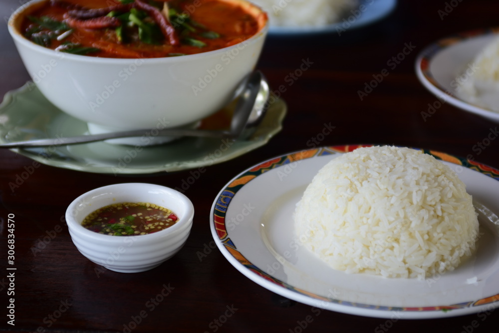 Thai food in the market Thai food in the market