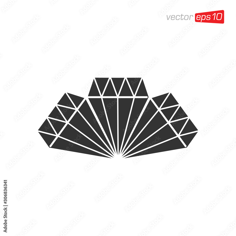 Diamond Jewelry Icon Design Vector Diamond Jewelry Icon Design Vector